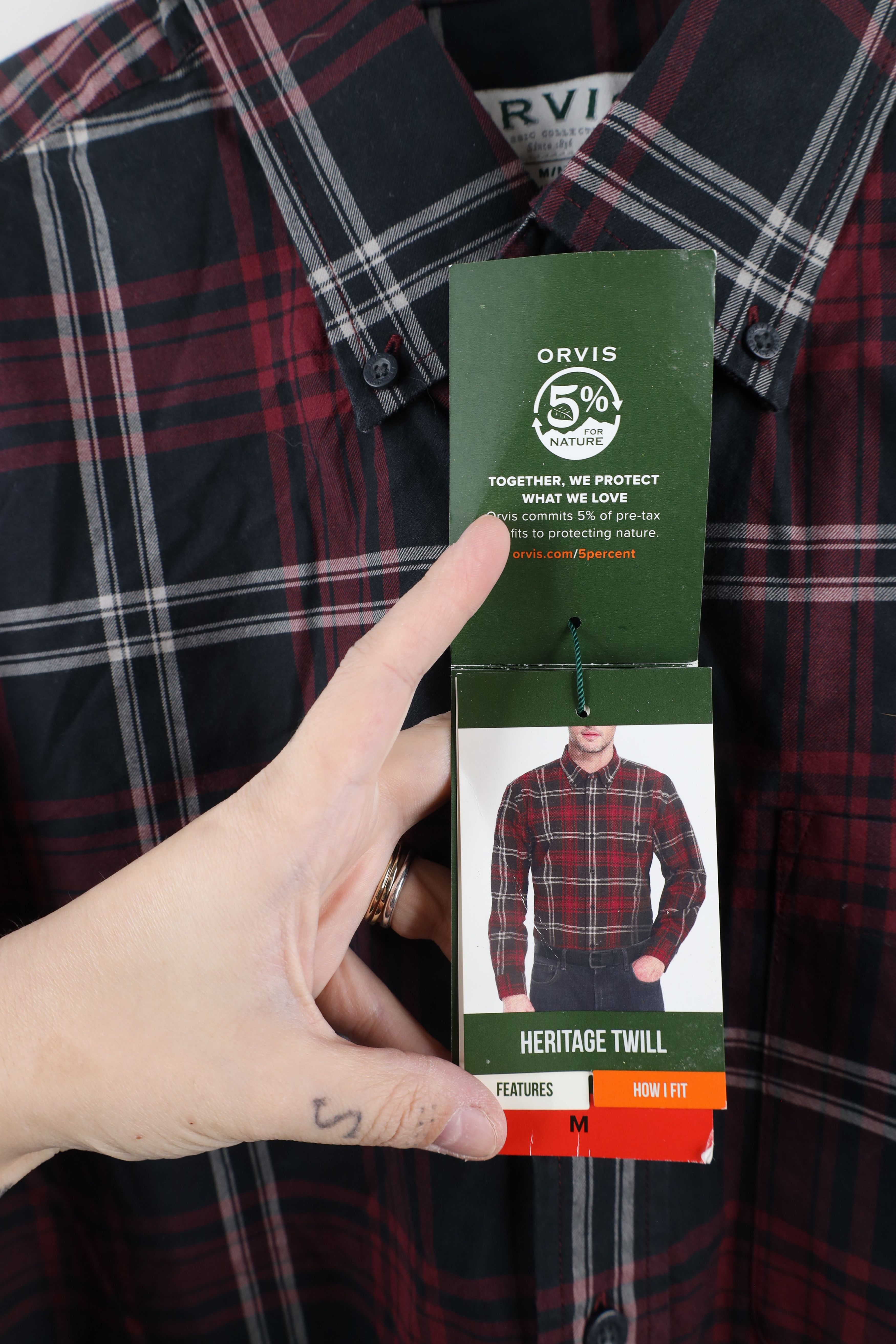Orvis × Vintage New Orvis Tartan Plaid Collared Button Down Shirt Size US M / EU 48-50 / 2 - 5 Thumbnail