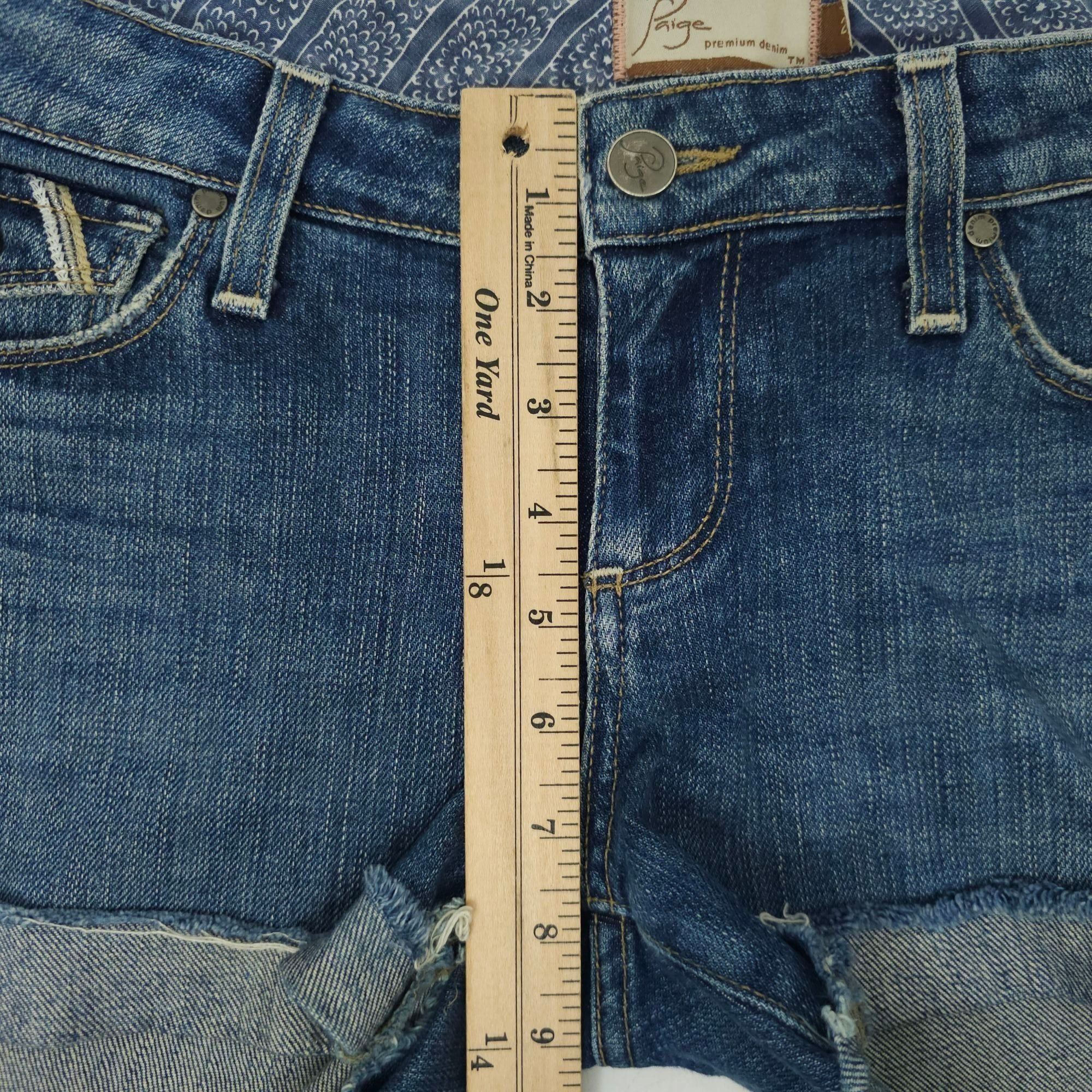 Paige Paige Fairfax Premium Denim DIY Cut Off Shorts Womens Size 2 Size 29" - 4 Thumbnail
