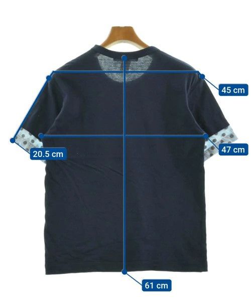 Comme des Garcons SHIRT T-Shirts Cotton Short Sleeve Polka Dot Crewneck Navy Blue Size US S / EU 44-46 / 1 - 3 Thumbnail