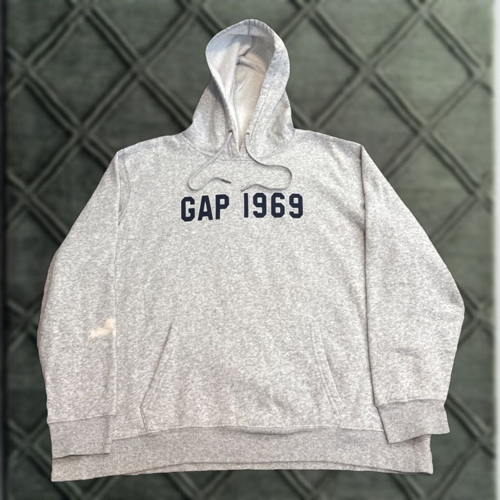 Gap VINTAGE GAP 1969 Grey Pullover Hoodie Sweatshirt 2XL Men MENS 2XL Pullover Hoodie Gray 1969 Size US XXL / EU 58 / 5 - 1 Thumbnail