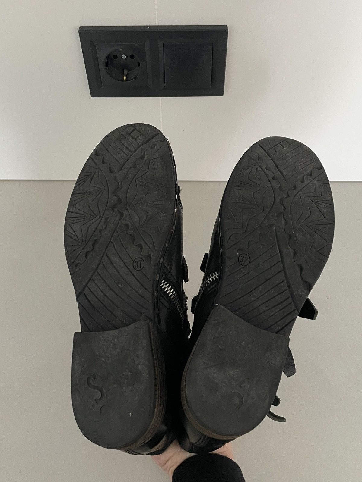 A.S.98 Vintage Archive A.S.98 Goat Fur Leather Biker Boots RARE Size US 7 / IT 37 - 6 Thumbnail