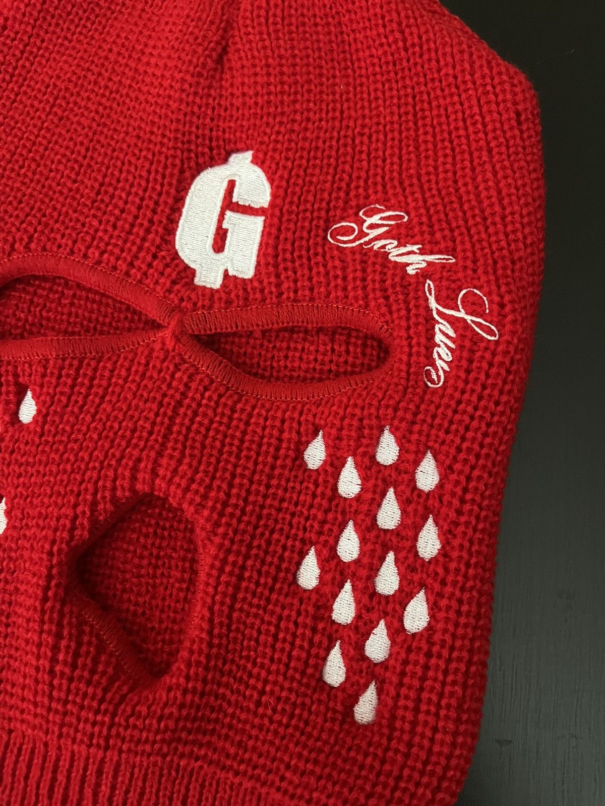 Goth Money Goth Money 30 Tears Ski Mask Red Size ONE SIZE - 2 Thumbnail