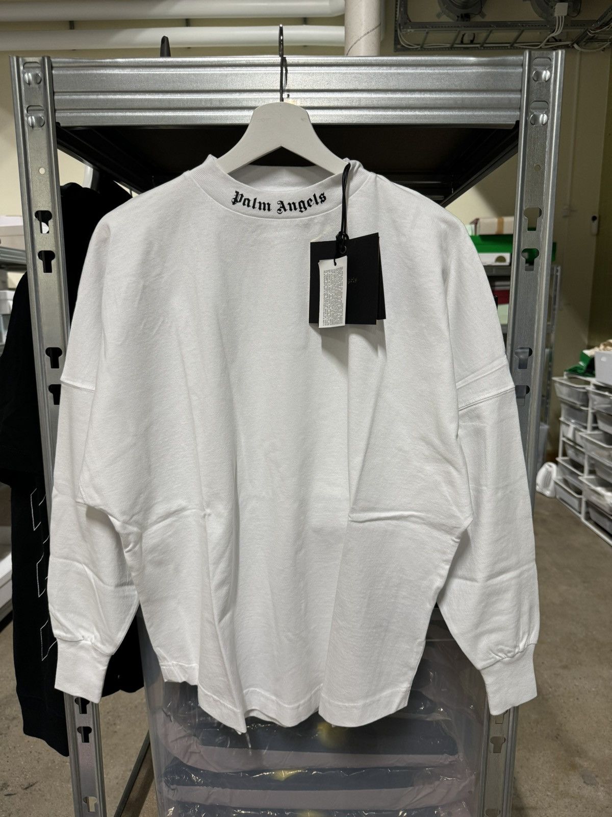 Palm Angels Palm Angels Logo Long Sleeve T-Shirt NEW 450$ Size US XXS / EU 40 - 2 Thumbnail