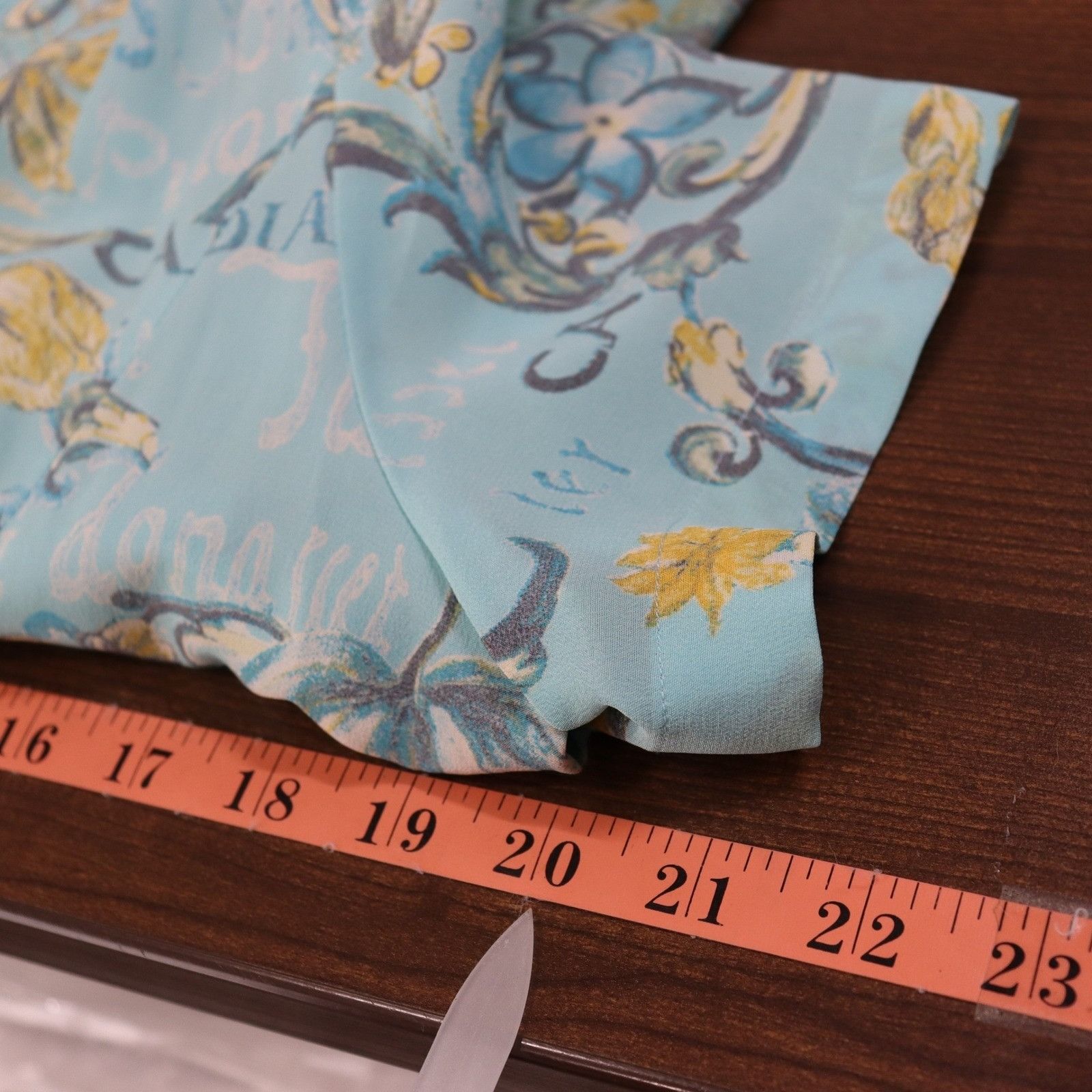 Escada Escada Silk Floral Maxi Dress Womens L Blue Margaretha Ley Size L / US 10 / IT 46 - 9 Thumbnail