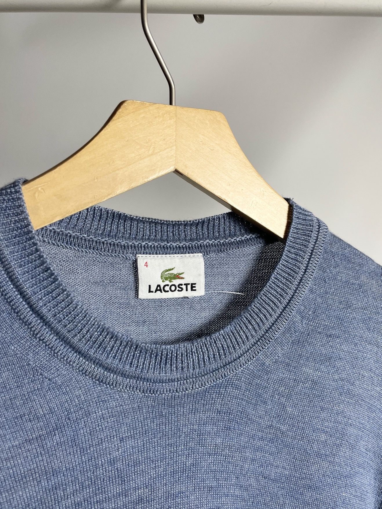 Golf le Fleur × Lacoste × Tyler The Creator VINTAGE 🐊 Lacoste live Blue Logo Knitted light Golf sweater Size US L / EU 52-54 / 3 - 7 Thumbnail