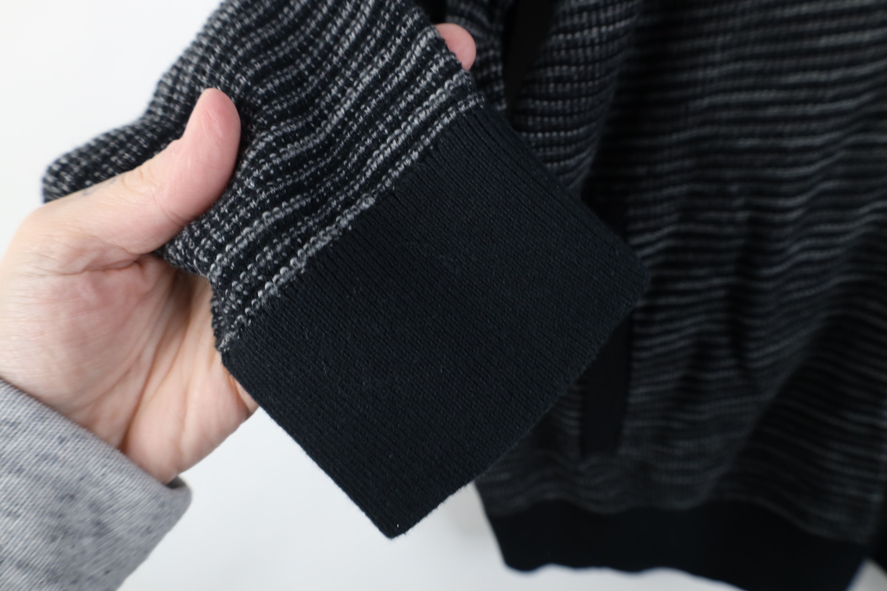 Express New Express Knit Full Zip Shawl Cardigan Sweater Black Size US XL / EU 56 / 4 - 10 Thumbnail