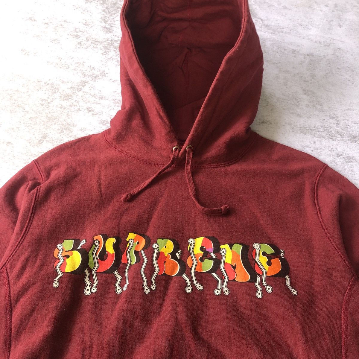 Supreme SUPREME BLADE WHOLE CAR HOODIE MAROON FW16 Size US M / EU 48-50 / 2 - 2 Thumbnail