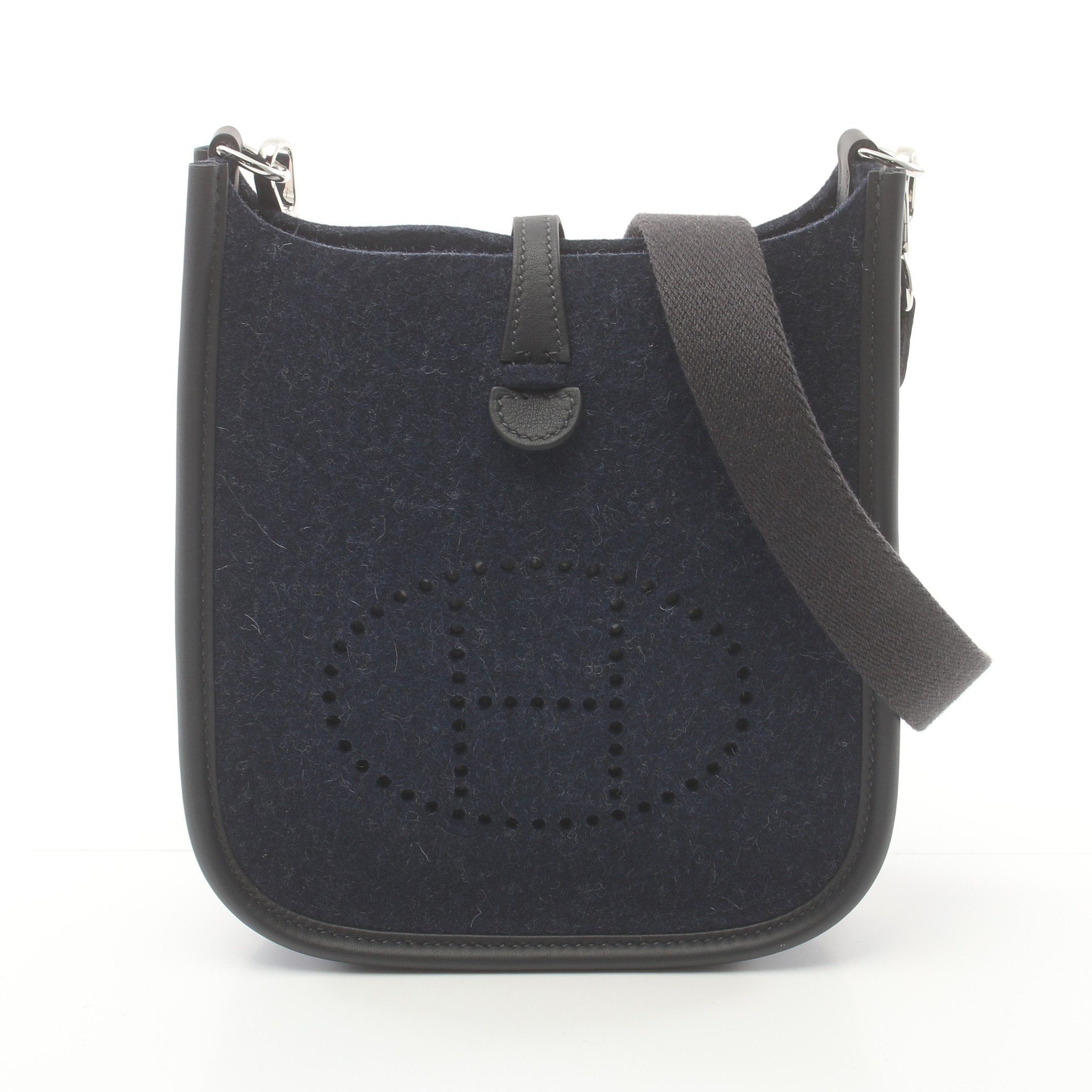 Hermes Hermes Evelyn Tpm Amazon Shoulder Bag Feutre Veau Epsom Navy Black Silver Hardware B Stamp Size ONE SIZE - 1 Thumbnail