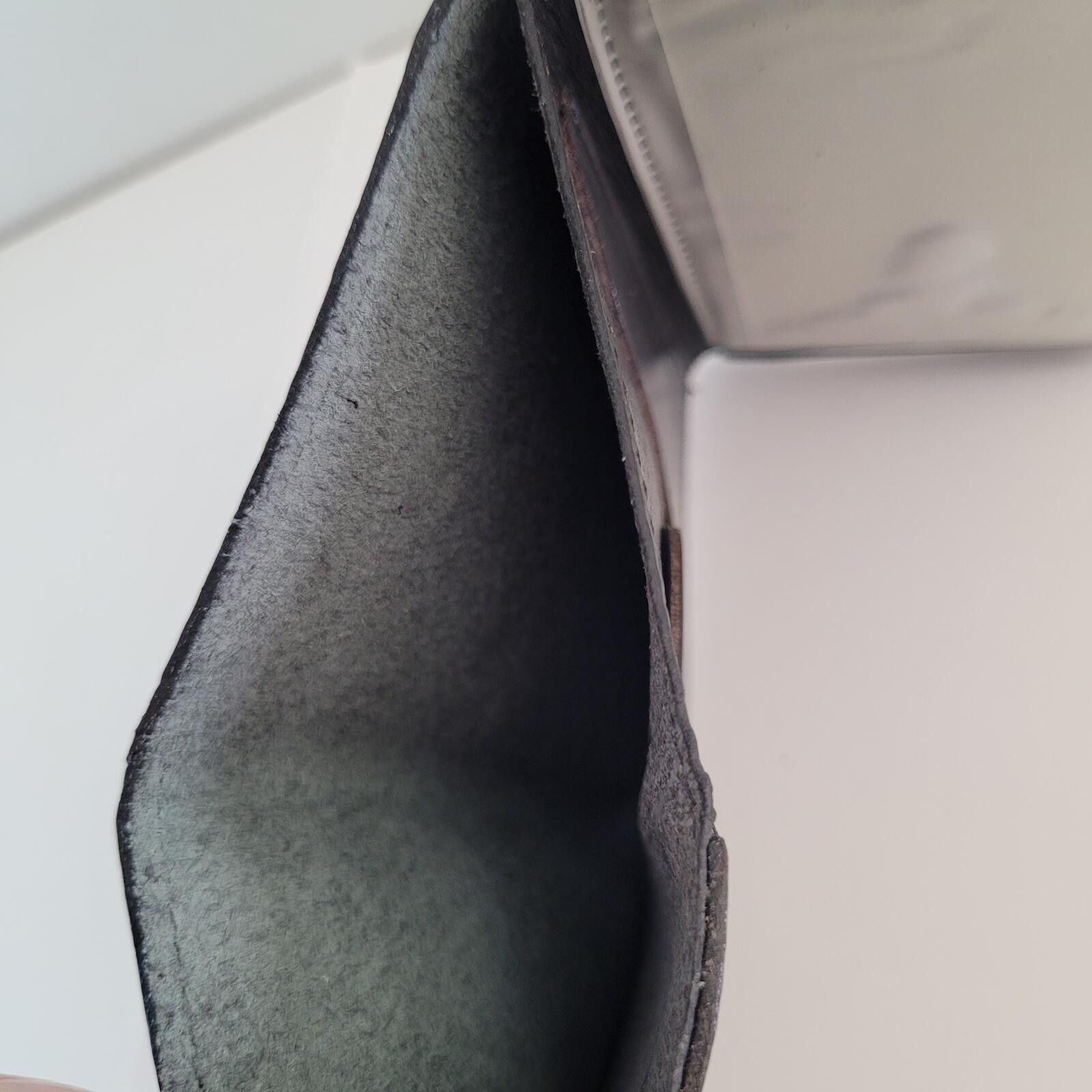 Other Genuine Leather Tri-Fold Wallet Black & Gray Marbled Finish Size ONE SIZE - 3 Thumbnail