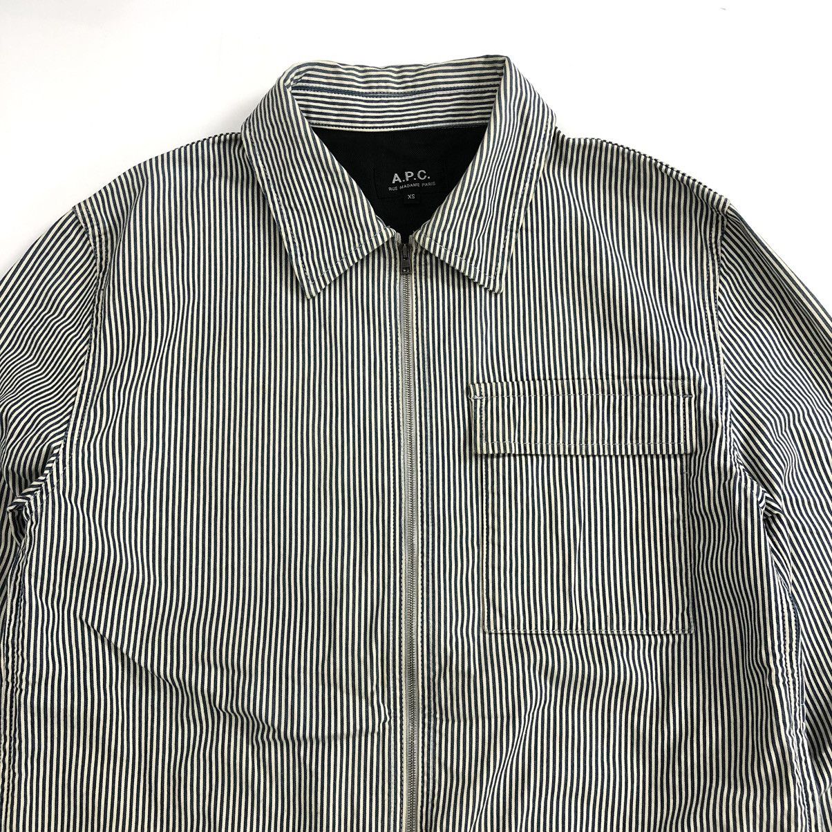 A.P.C. Vintage A.P.C Hickory Chore Jacket Denim Size US S / EU 44-46 / 1 - 3 Thumbnail