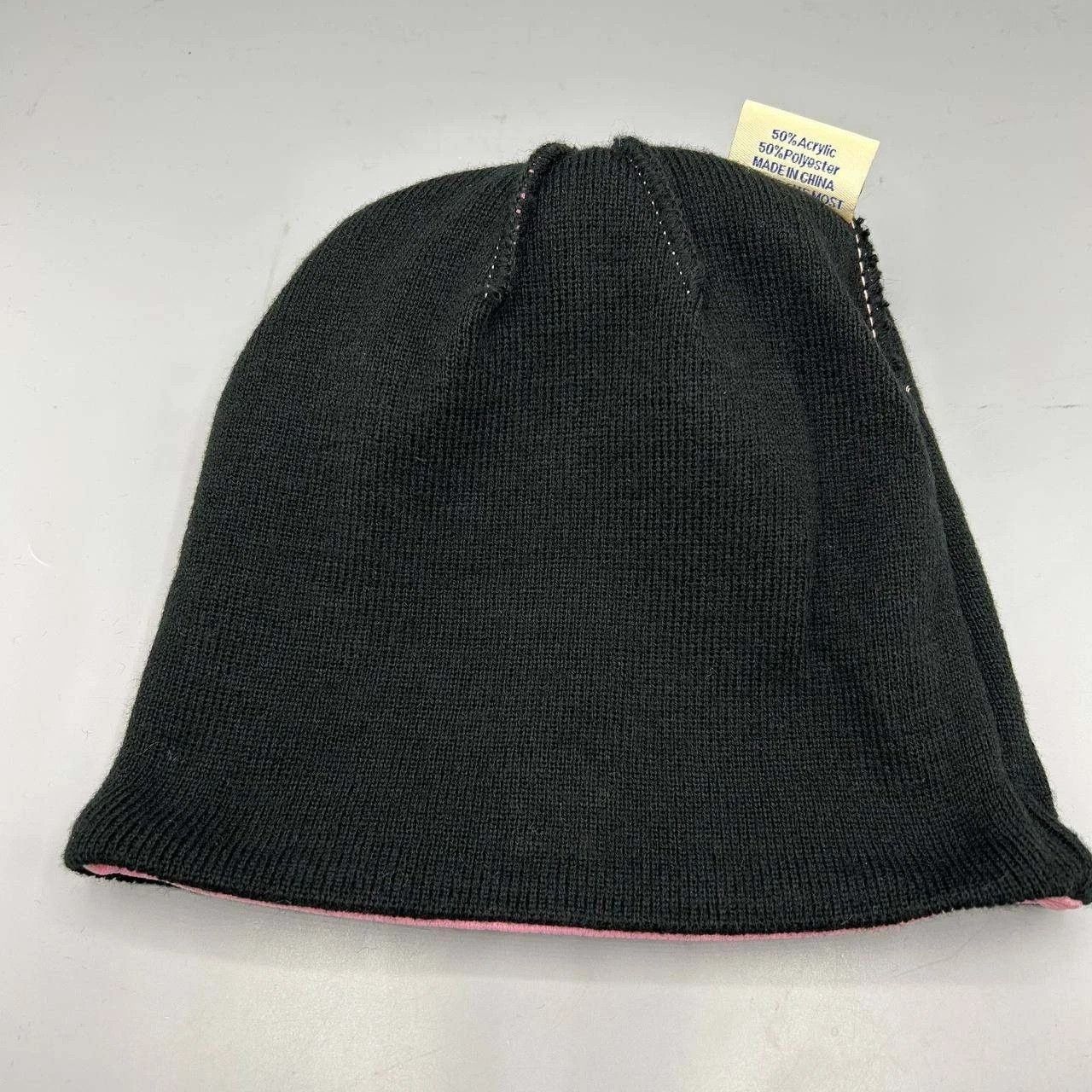 The Game Oklahoma State Cowboys Hat Men Pink Black Beanie Pom Pom Size ONE SIZE - 5 Thumbnail