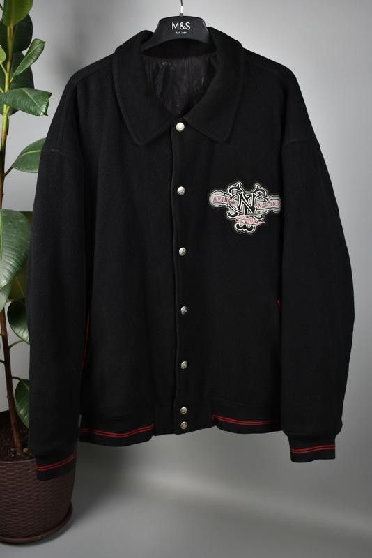 Avirex AVIREX wool jacket, New York 75 NYC, vintage, 90s hip hop XL Size US XL / EU 56 / 4 - 3 Thumbnail