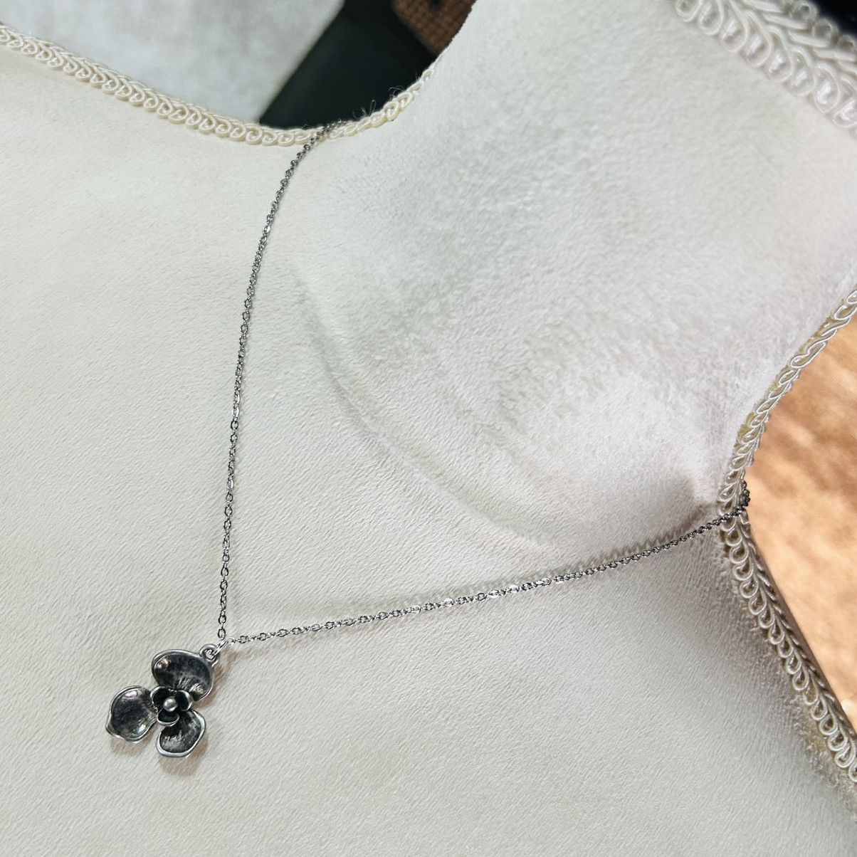 Handmade Handcrafted salvaged vintage floral pendant necklace Size ONE SIZE - 1 Thumbnail