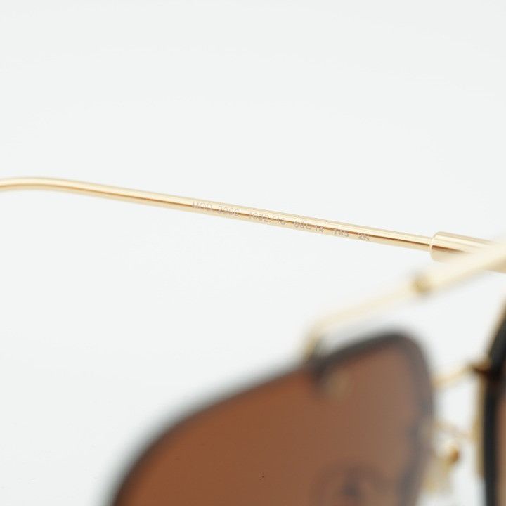 Versace Versace VE2296 100213 Sunglasses Gold Aviator Frame, Brown G Size ONE SIZE - 7 Thumbnail