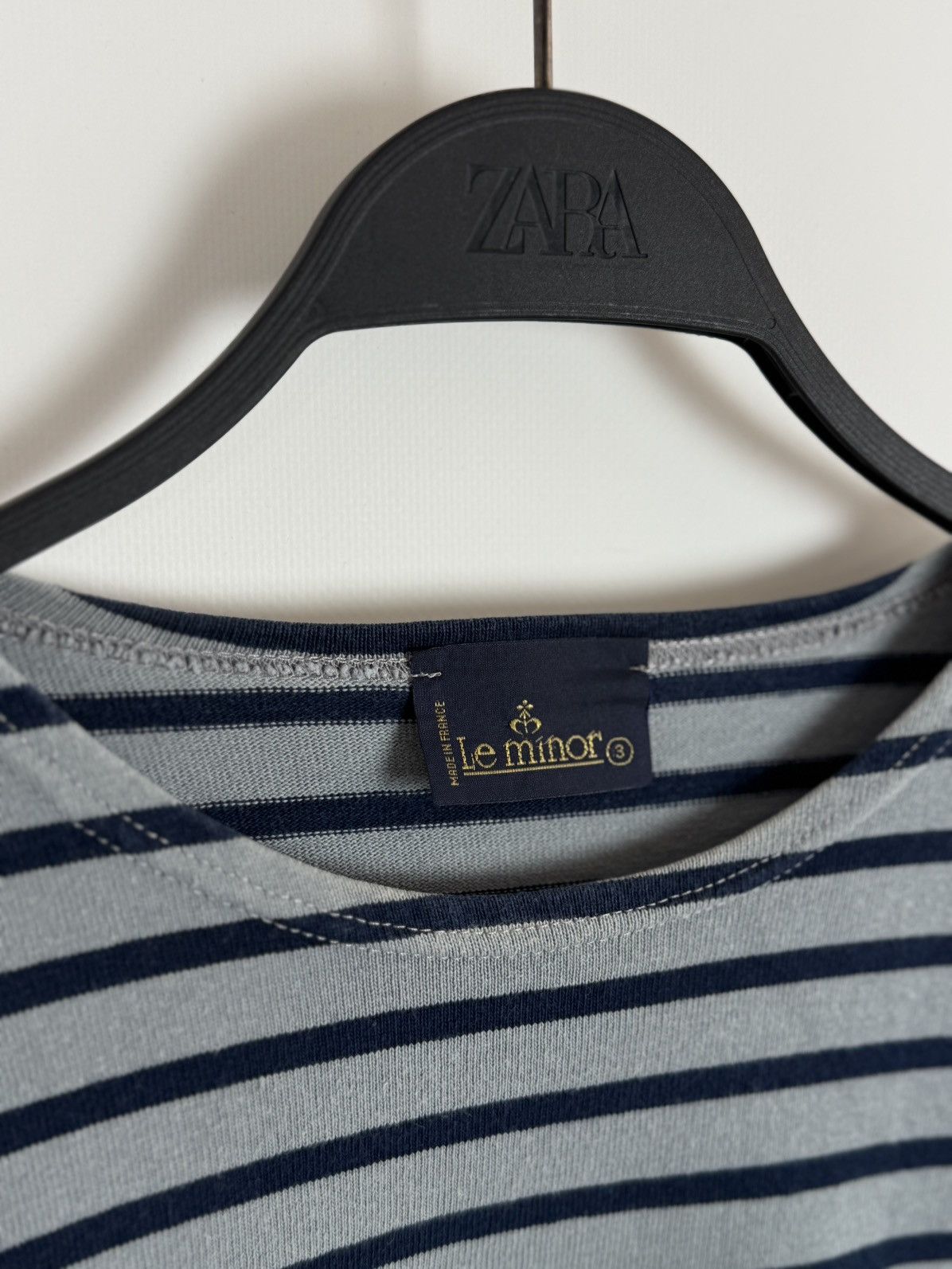 Vintage 1990’s Vintage Le Minor Striped Long Sleeve T-Shirt Size US M / EU 48-50 / 2 - 4 Thumbnail