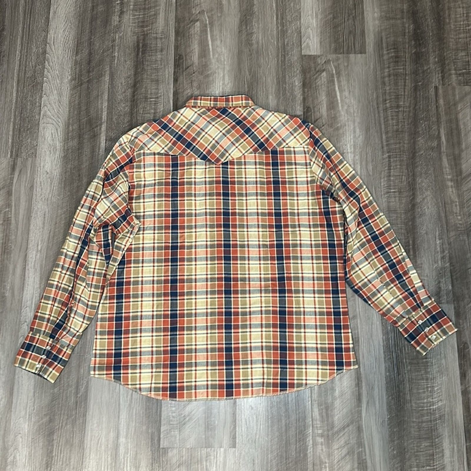 Wrangler Wrangler Western Long Sleeve Pearl Snap Button - XL Size US XL / EU 56 / 4 - 3 Thumbnail