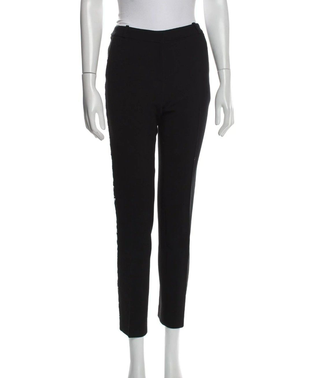 Emilio Pucci Emilio Pucci Wool Pants – Size 8 – Black – Lace Trim – Mid- Size 30" / US 8 / IT 44 - 6 Thumbnail