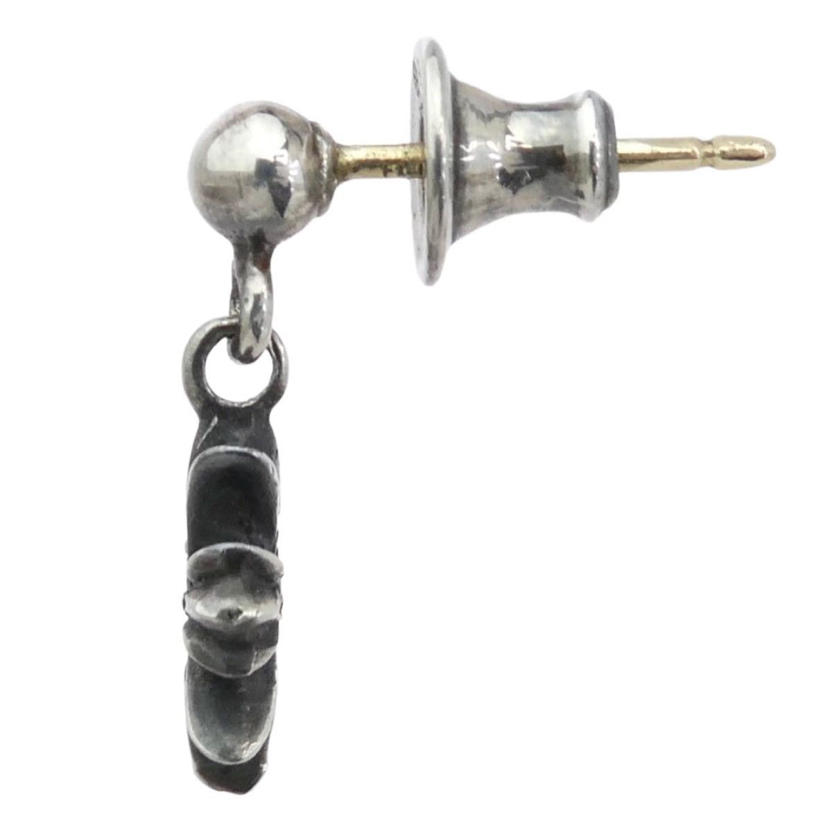 Chrome Hearts Chrome Hearts Emerald Tiny CH Cross Drop Earring Size ONE SIZE - 4 Thumbnail