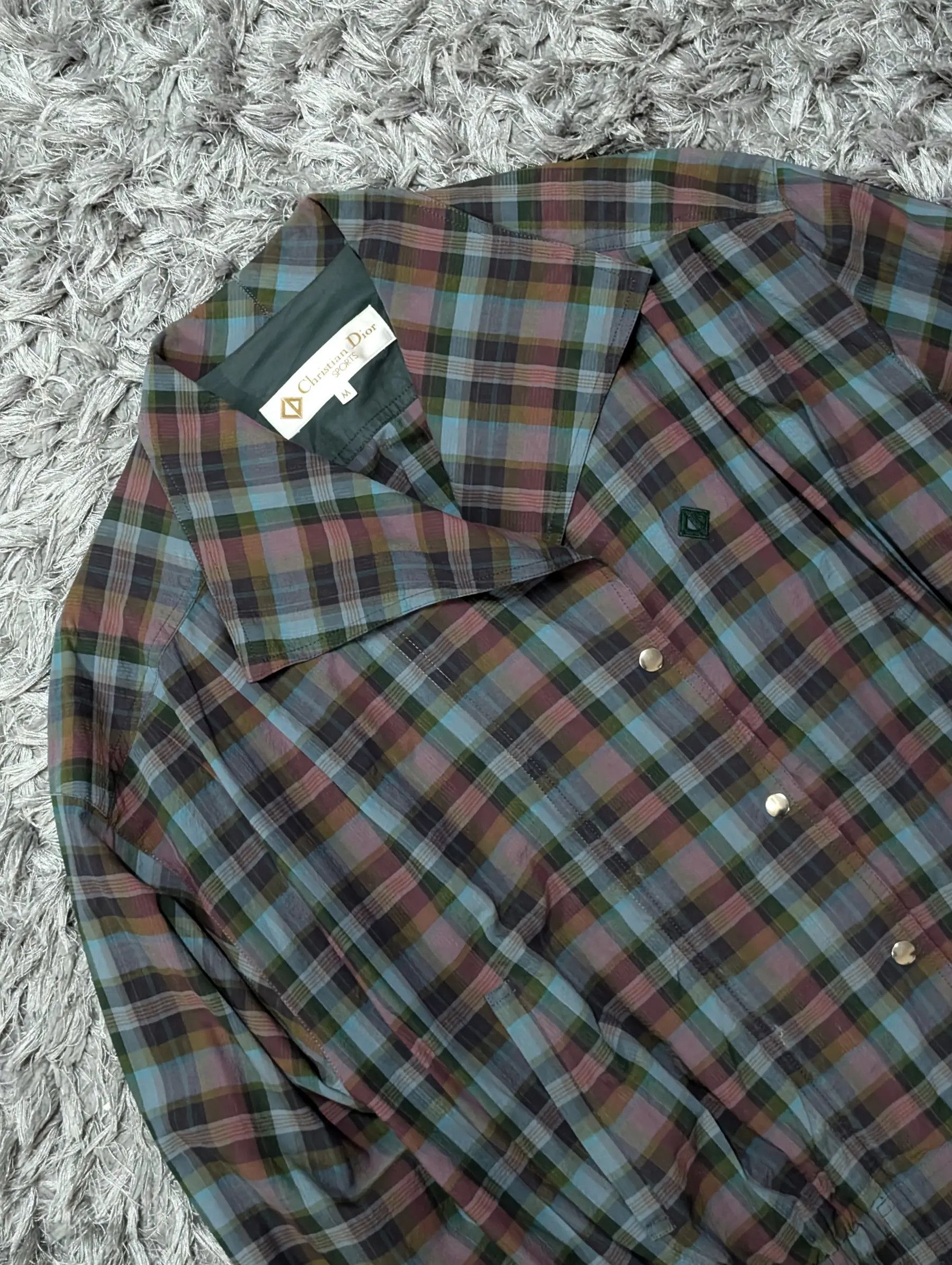 Christian Dior Monsieur Vintage Christian Dior Sports Bomber Jacket Checkered Coat Size M / US 6-8 / IT 42-44 - 3 Thumbnail