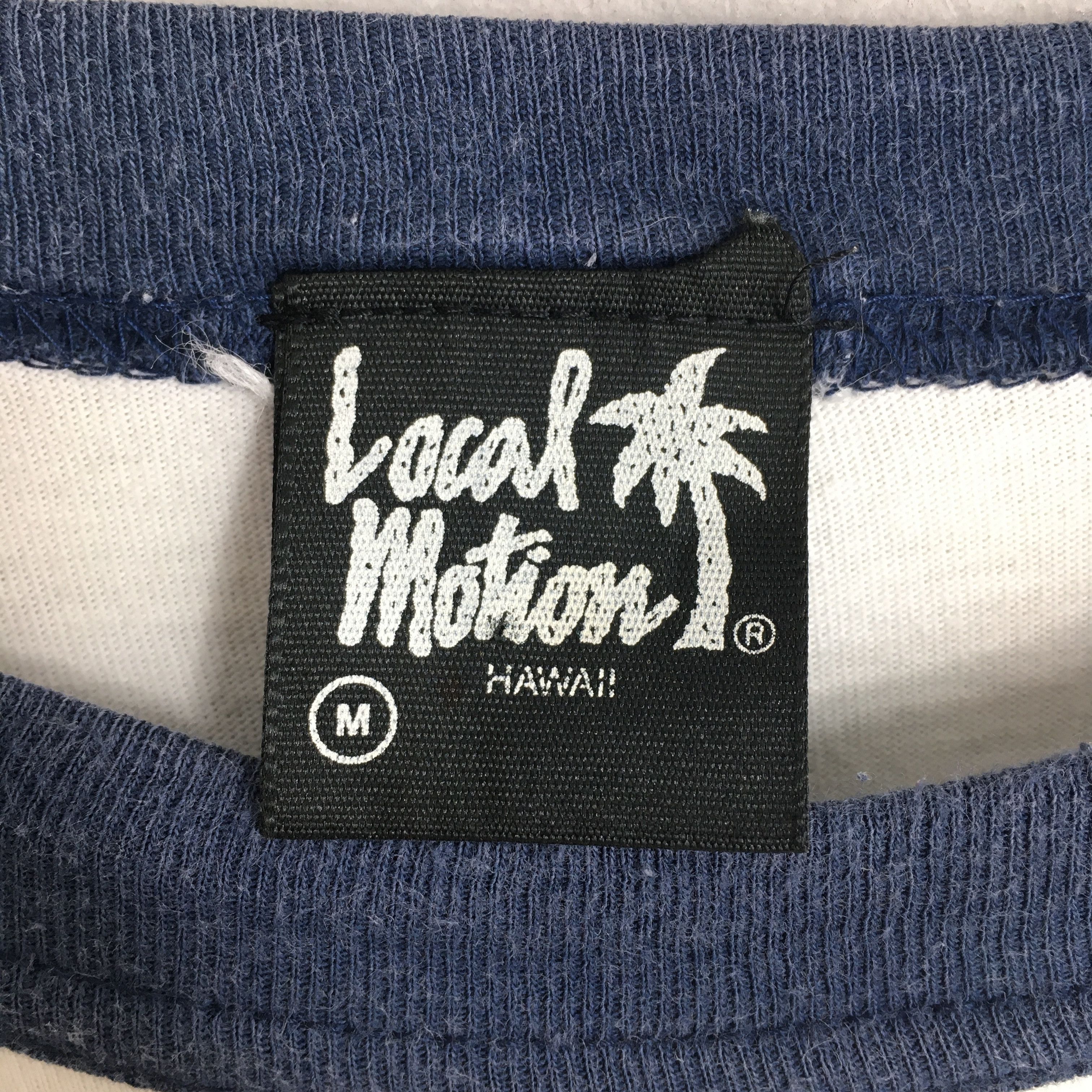 Vintage 80's Local Motion Hawaii Surf White Ringer T shirt Medium Size US M / EU 48-50 / 2 - 5 Thumbnail