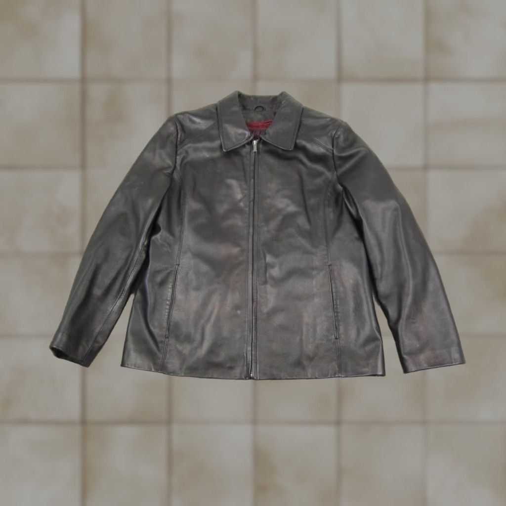 Vintage VINTAGE M. Julian Leather Jacket Mens L Black Bomber Zip 90s Thinsulate Full Zip Jacket Coat Winter Spring Fall Distressed? Size US L / EU 52-54 / 3 - 1 Thumbnail