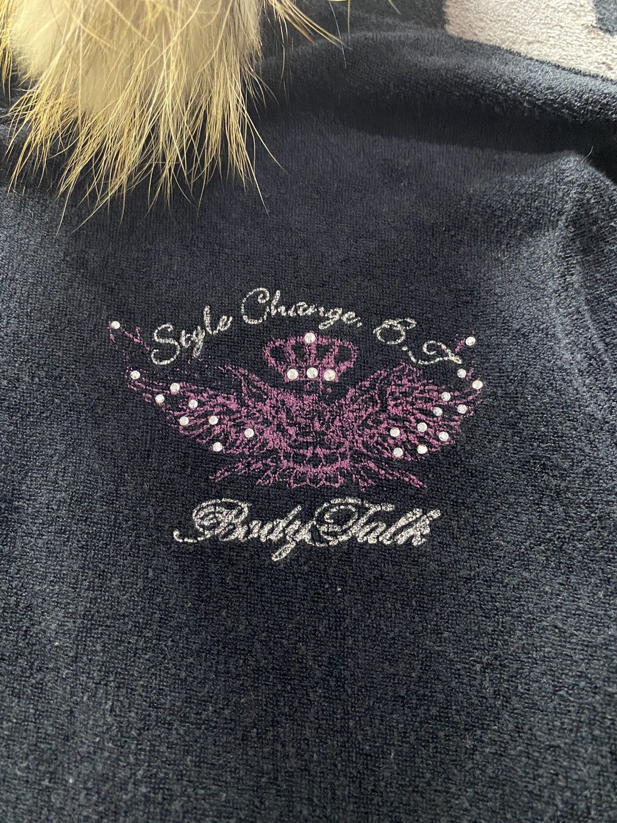 If Six Was Nine × Japanese Brand × Le Grande Bleu (L.G.B.) Faux fur Bodytalk velvet hoodie Size US S / EU 44-46 / 1 - 5 Thumbnail
