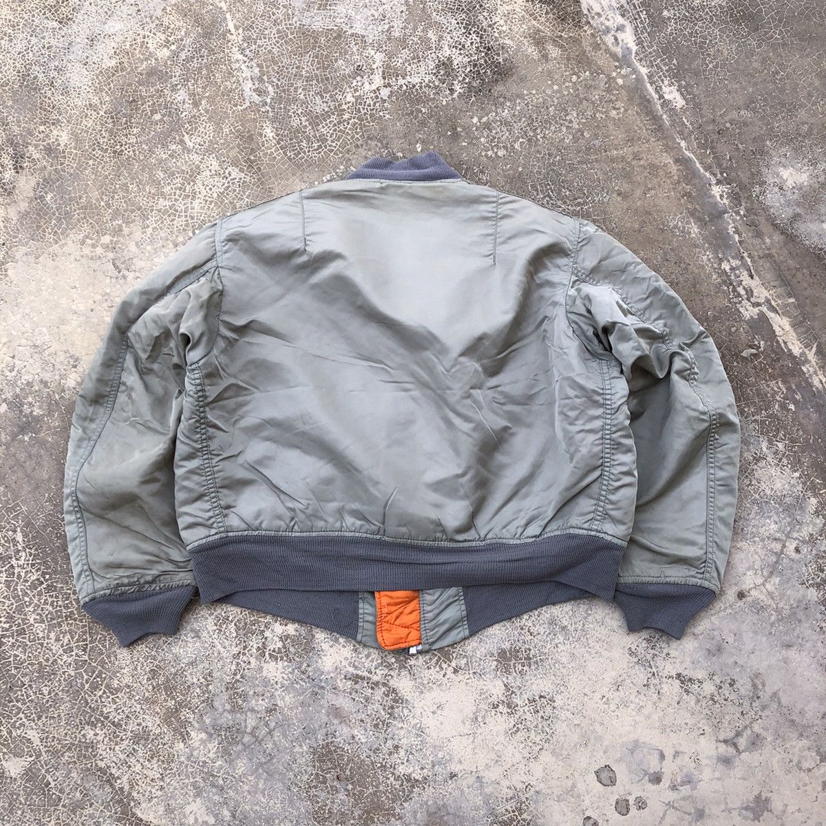 Alpha Industries × Vintage ALPHA INDUSTRIES MA-1 Flight Jacket Size US L / EU 52-54 / 3 - 3 Thumbnail