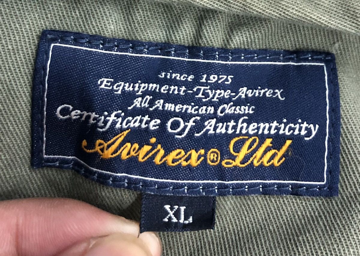 Vintage Certificate If Authenticity Avirex Jacket