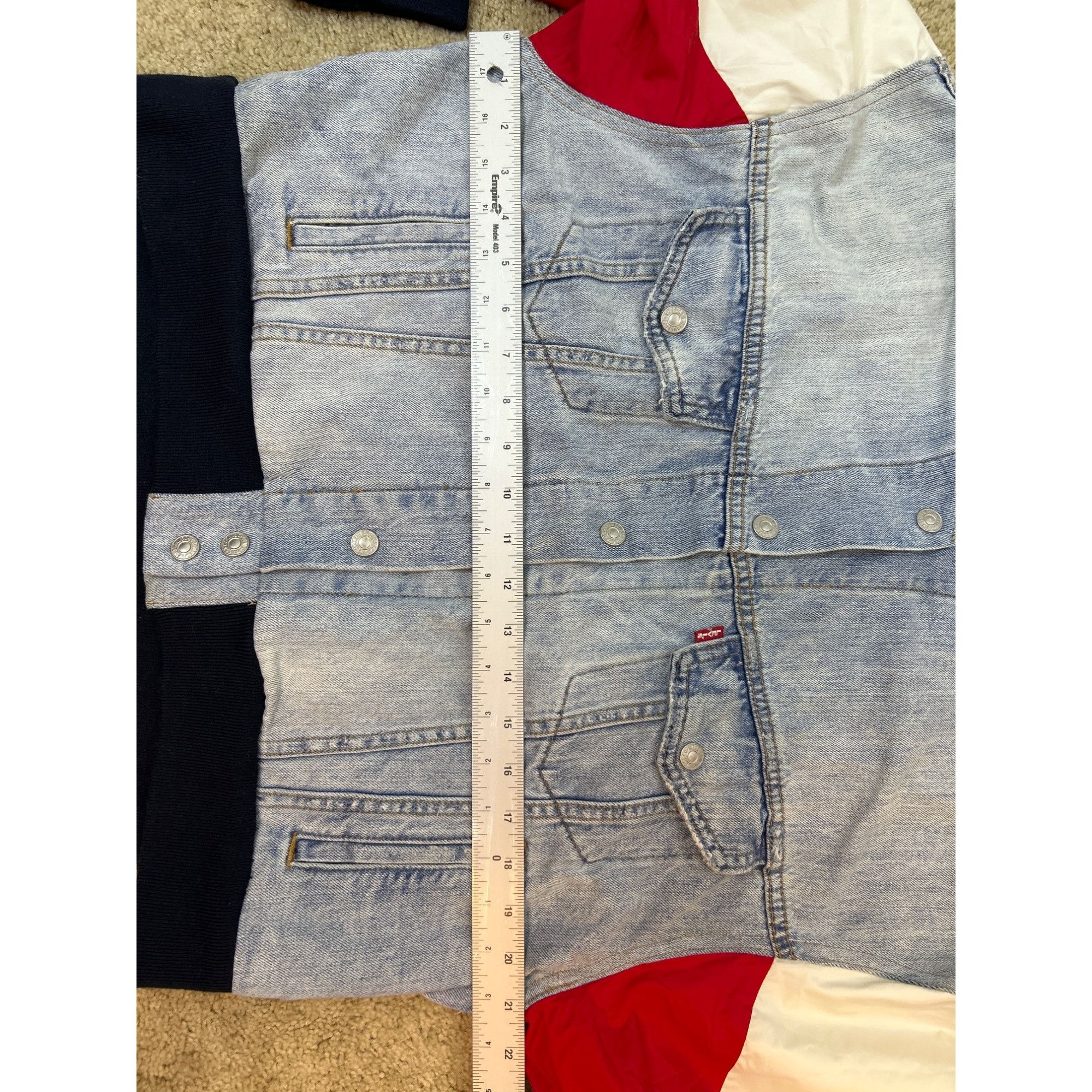 Levi's Levi's Retro 90's Style Denim Trucker Bomber Hybrid Jacket Size L / US 10 / IT 46 - 11 Thumbnail