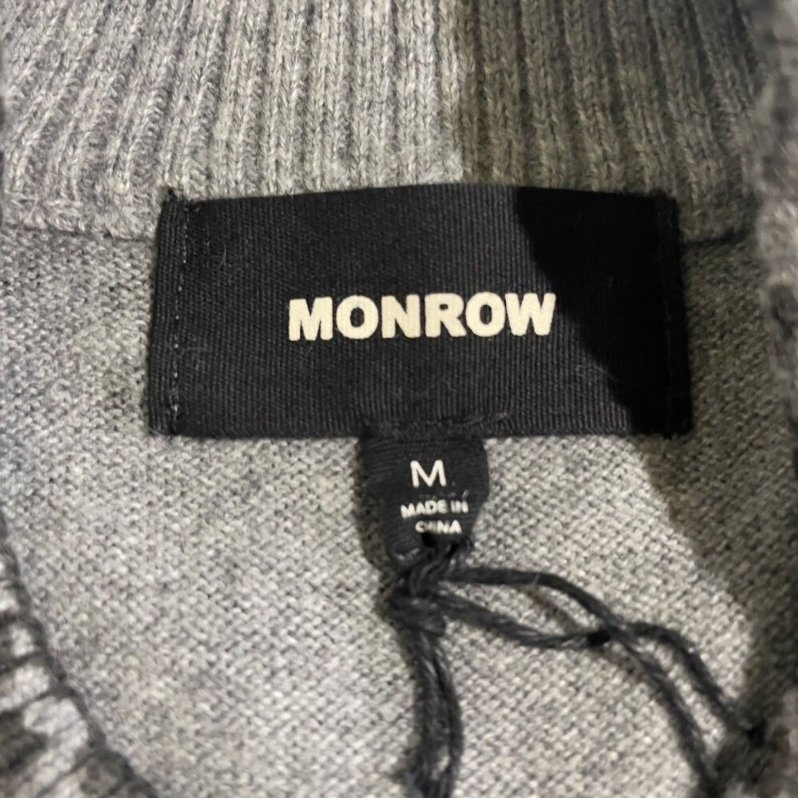 MONROW Monrow · Medium · Leopard Mock Neck Pullover Cotton Cashmere Size M / US 6-8 / IT 42-44 - 5 Thumbnail