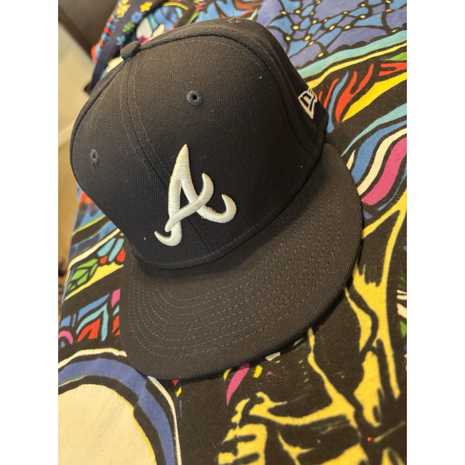 New Era Atlanta Braves MLB Hat flex fit peachtree 7 3/4 Size ONE SIZE - 2 Thumbnail