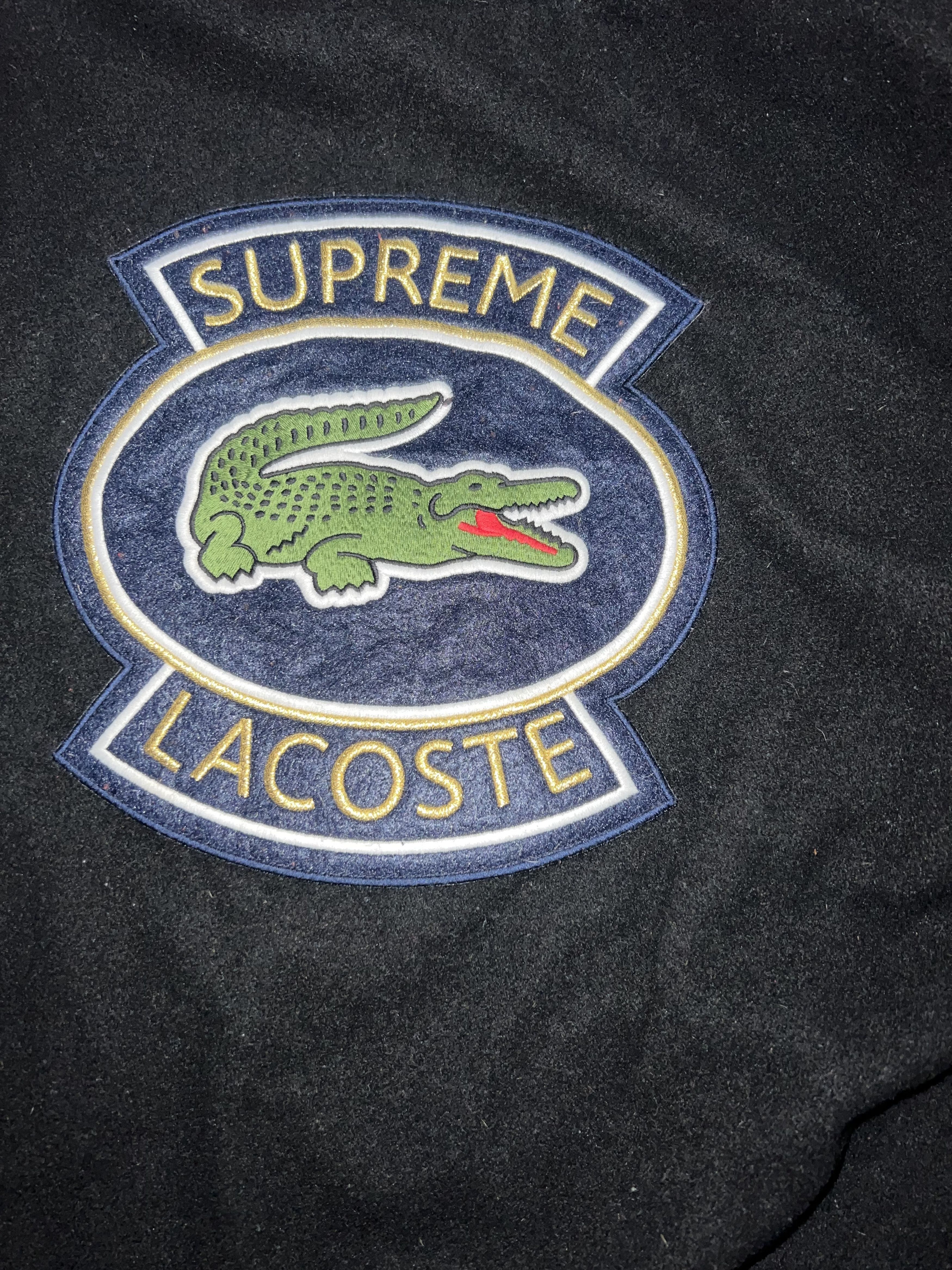 Lacoste × Supreme Supreme Lacoste Wool Varsity Jacket Size US M / EU 48-50 / 2 - 3 Thumbnail
