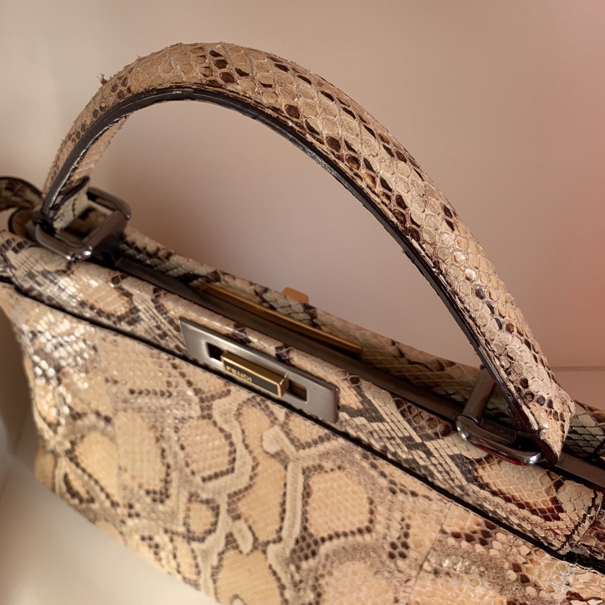 Fendi Fendi python peekaboo bag Size ONE SIZE - 12 Thumbnail