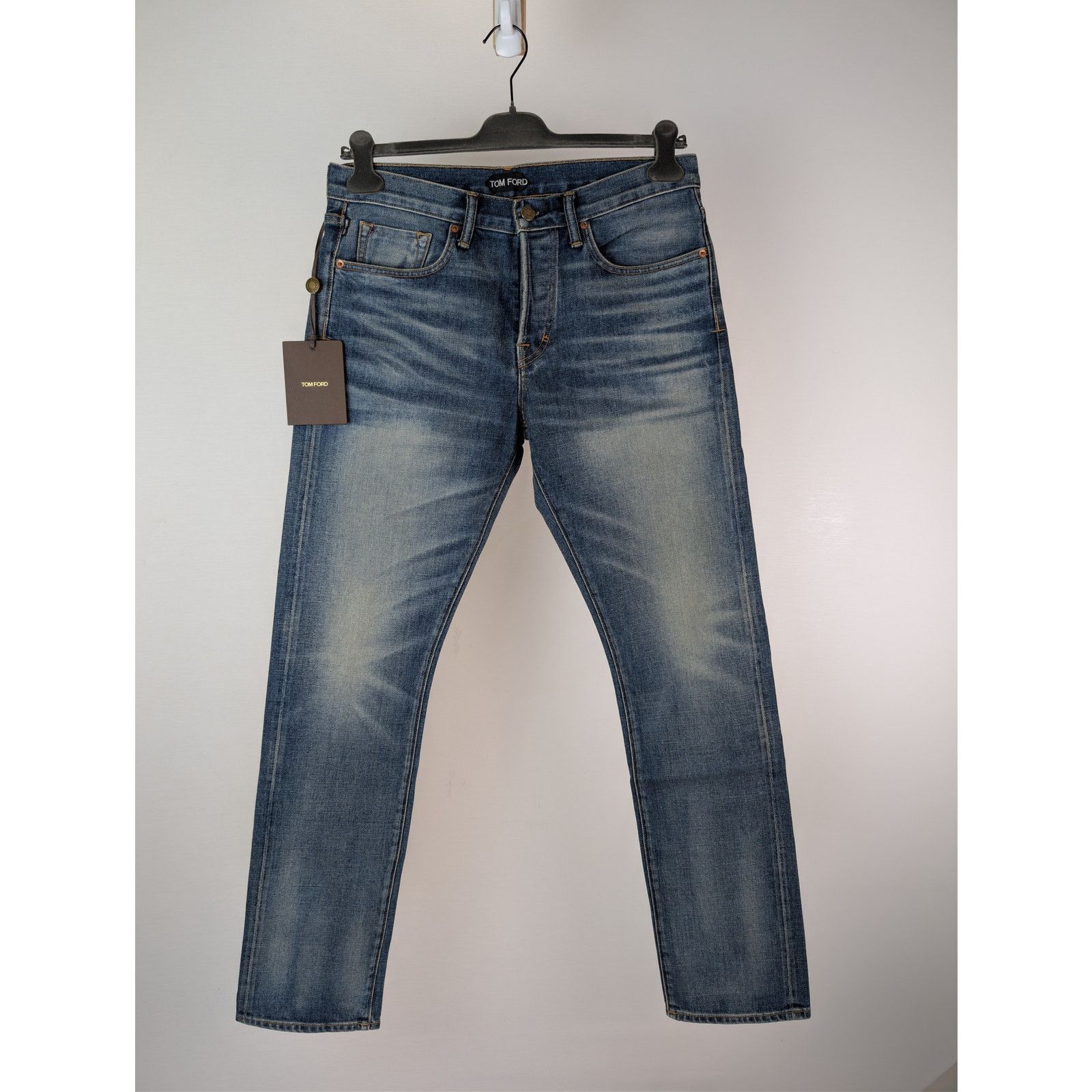 Tom Ford o1rshd1 Straight Jeans in Indigo Blue 32 Size US 32 / EU 48 - 1 Thumbnail