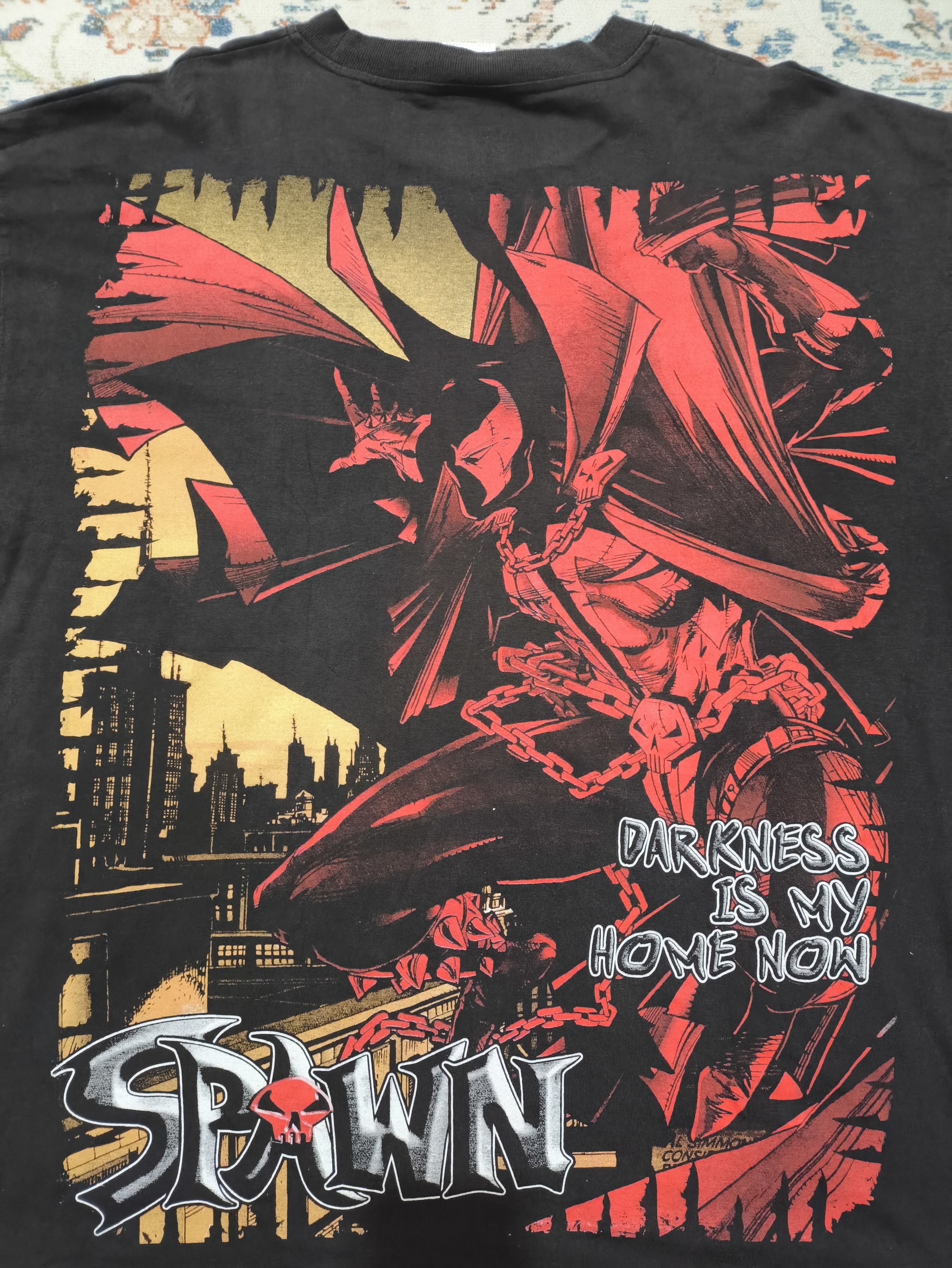 Vintage SPAWN Big Print AOP Shirt Size US XL / EU 56 / 4 - 5 Thumbnail
