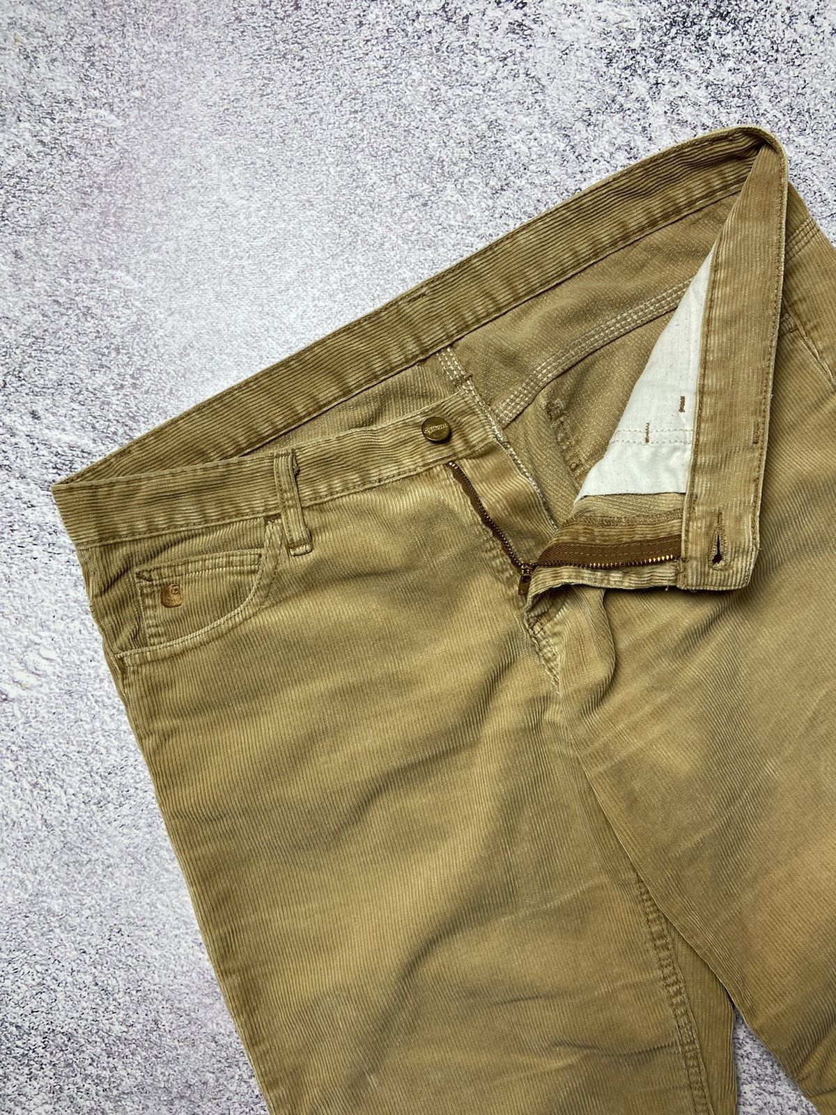 Carhartt × Vintage Vintage Carhartt Velvet Pants Rare Skate Rap Style Street Size US 31 - 12 Thumbnail