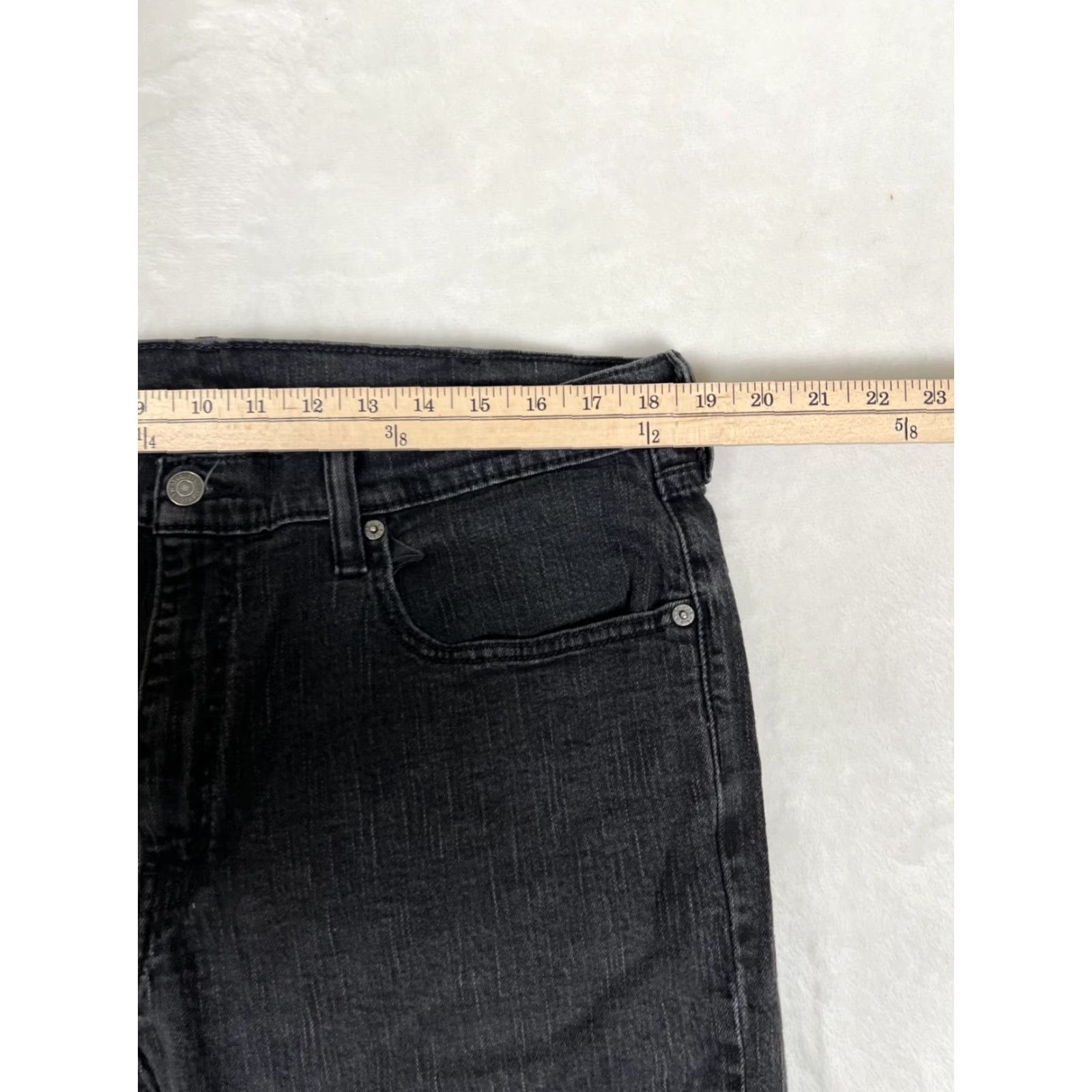 Levi's Levi’s 559 Jeans Men 38x32 Denim Black 5-Pocket Logo 90s USA Vintage Style Straight Relaxed Regular Fit Waist 38 Inseam 32 Size US 38 / EU 54 - 3 Thumbnail