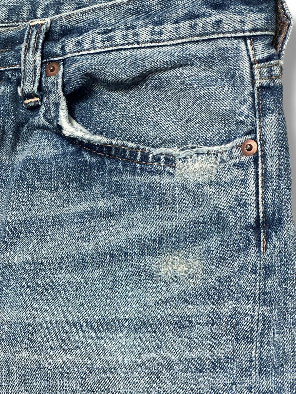 Vintage RNA Jeans Hardcore We're From Slang Distressed Patches Faded Size US 33 - 8 Thumbnail