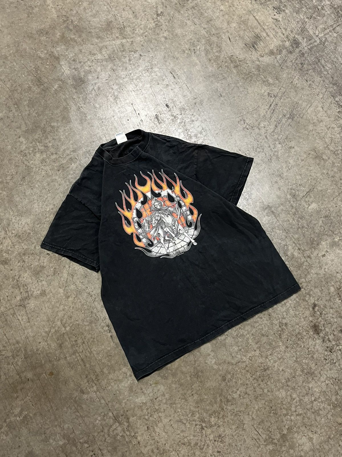 Harley Davidson × Vintage Y2k grunge Harley Davidson style skull tee shirt hype rare Size US L / EU 52-54 / 3 - 5 Thumbnail