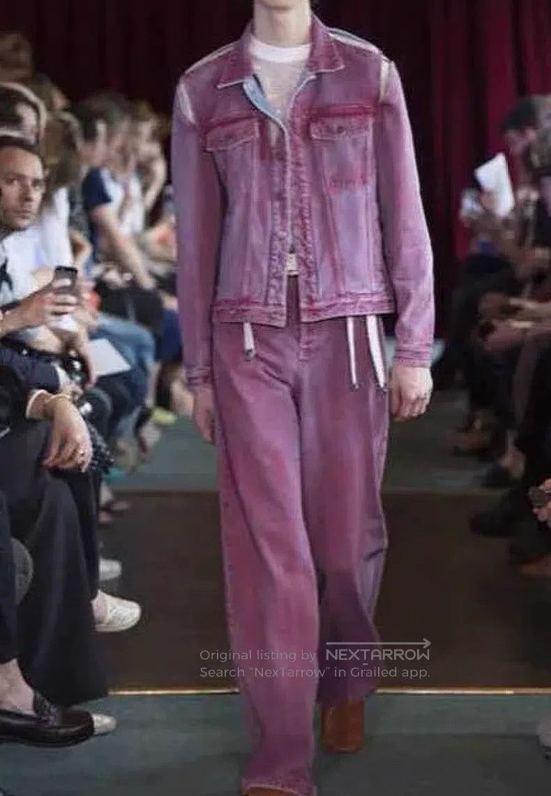 Y/Project Y/PROJECT Size S Pink Blue Washed Hollow Shoulder Sleeve De Size US S / EU 44-46 / 1 - 8 Thumbnail