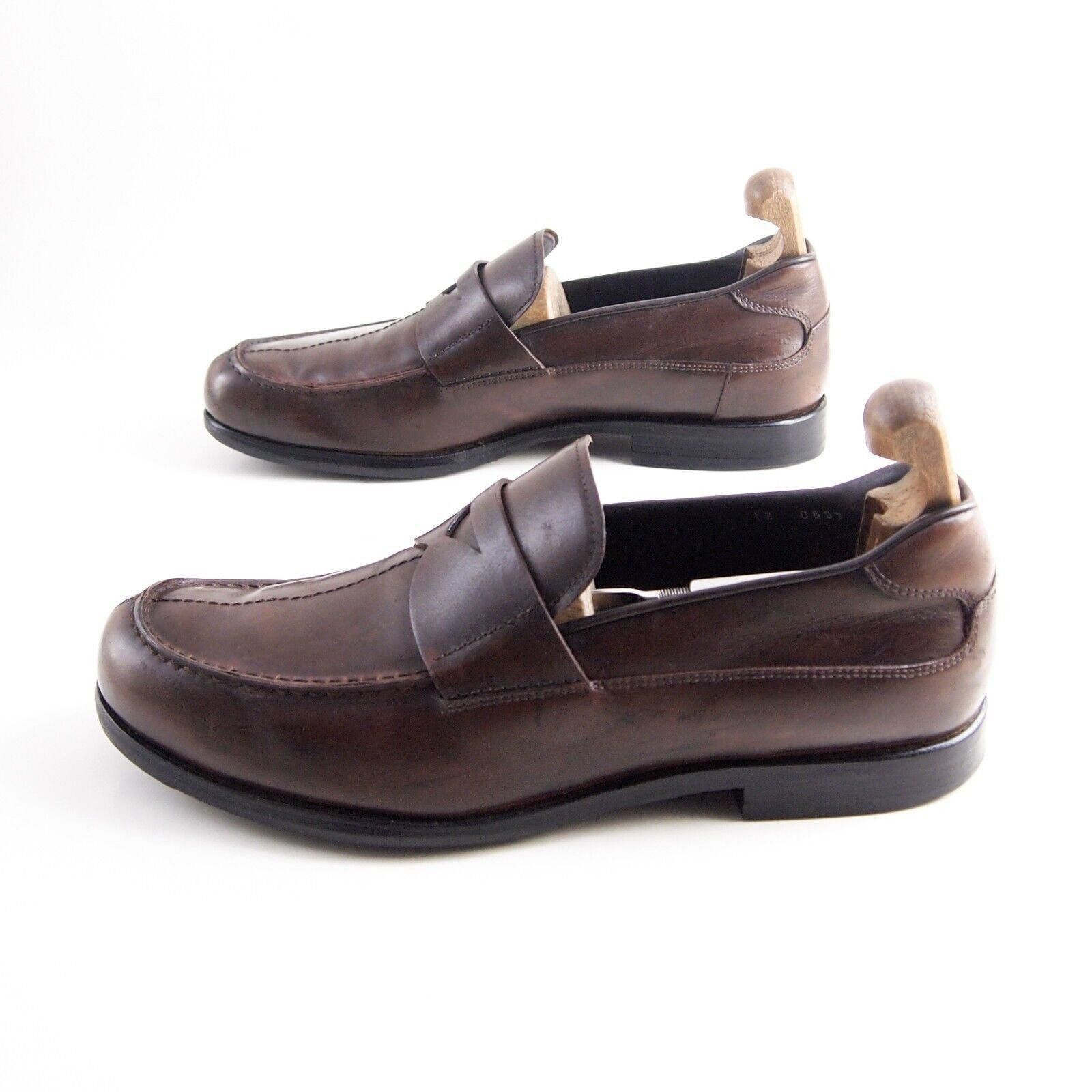 Prada Prada Penny Loafers 120697 Brown Leather EU 43 E US 10 Size US 10 / EU 43 - 2 Thumbnail