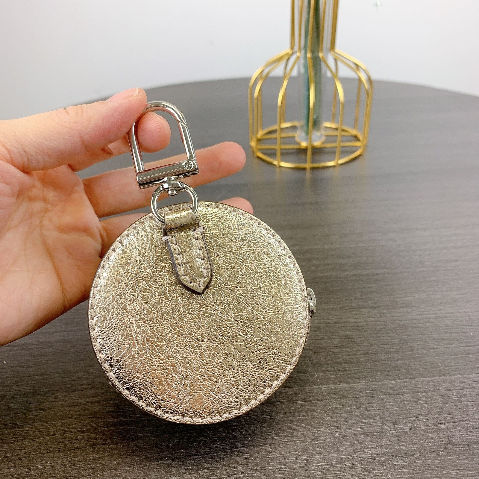 Tory Burch Tory Burch 159716 Thea Coin Pouch IN Gold Size ONE SIZE - 3 Thumbnail