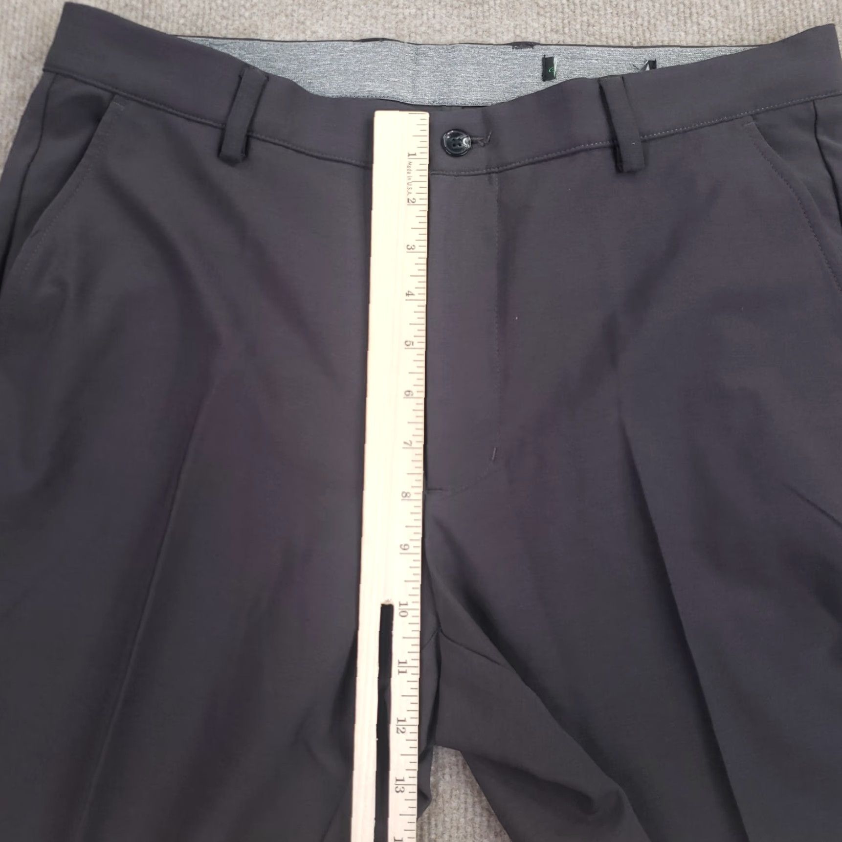 johnnie-O johnnie-O Mens Gray Stretch Golf Pants 32x30 Straight Leg Flat Front Size US 32 / EU 48 - 6 Thumbnail