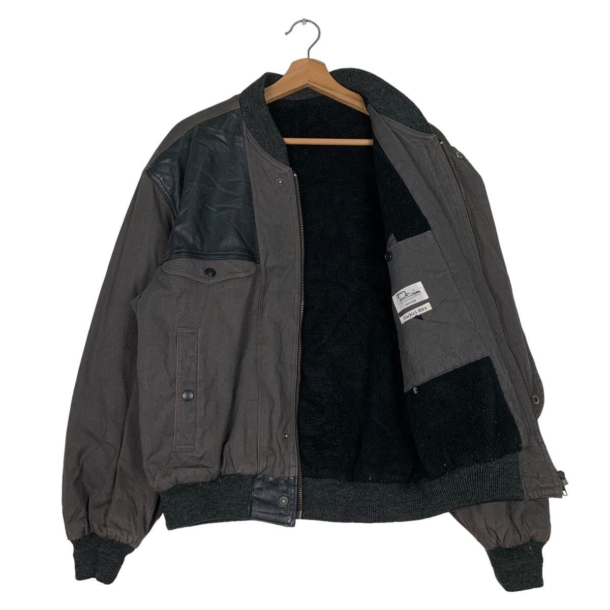 Vintage FORBICI D’ORO HOMME Big Logo Sherpa Bomber Jacket #0523-C24 Size US M / EU 48-50 / 2 - 9 Thumbnail