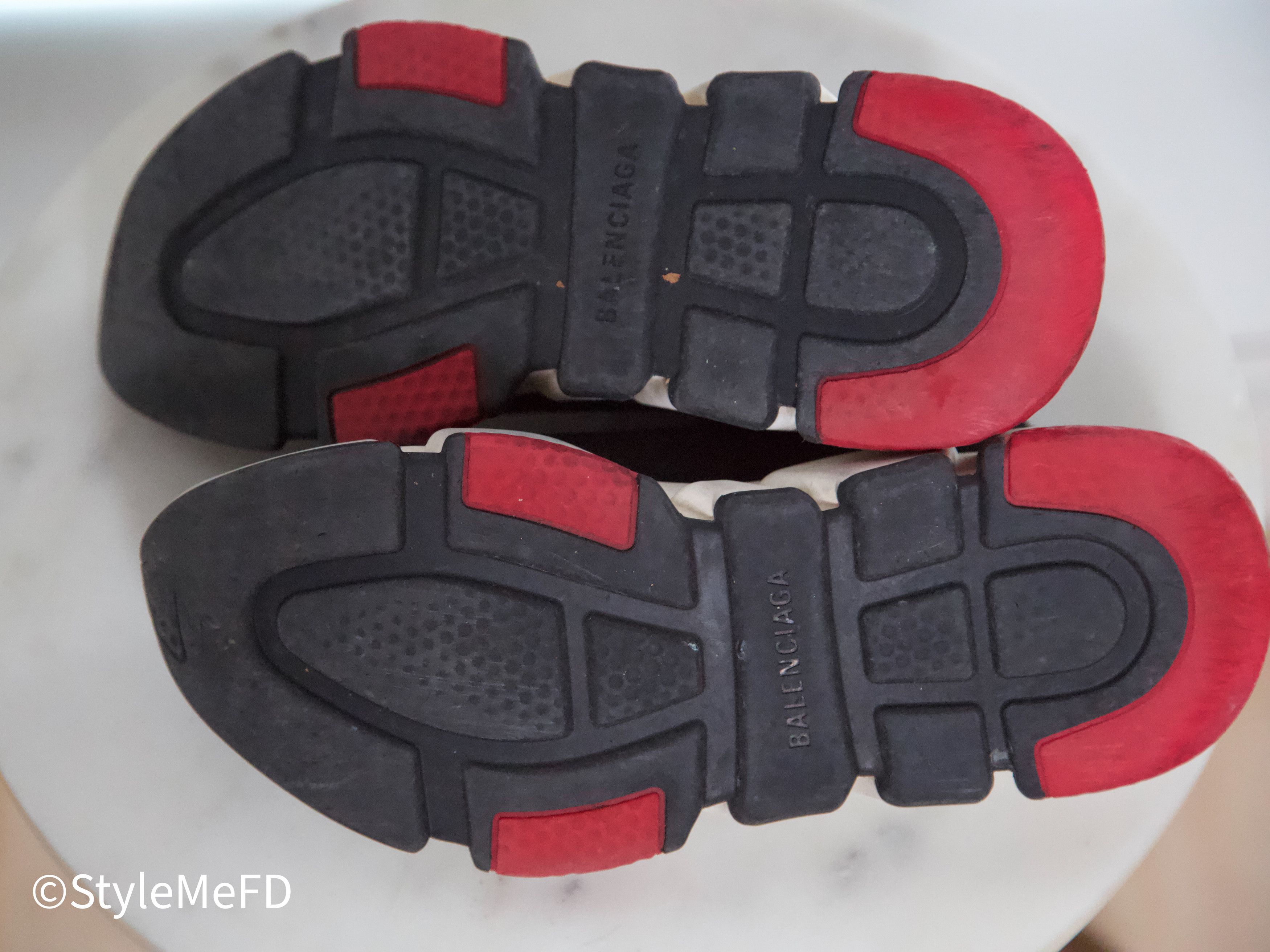 Balenciaga Balenciaga "Speed Sneakers" in Black with White & Red Detail Size US 9 / IT 39 - 6 Thumbnail