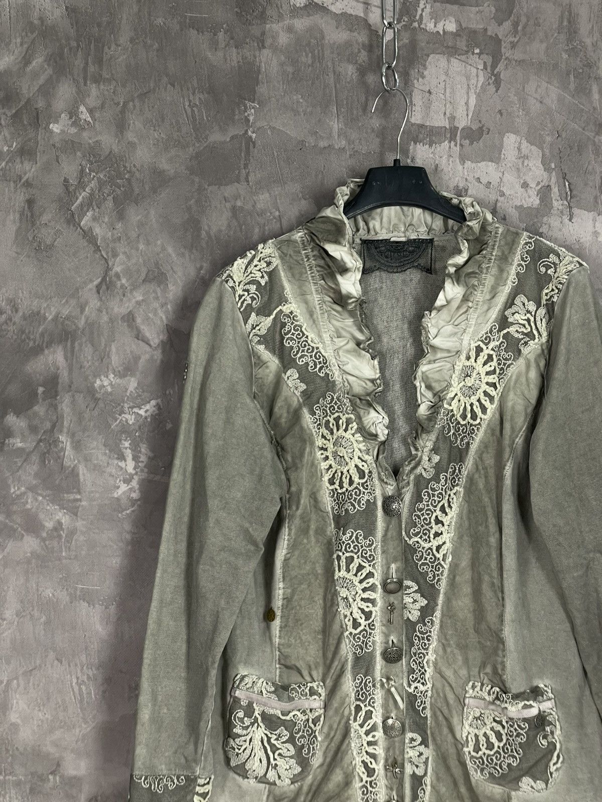 Vintage Vintage Goth Deprimes Style Emo Abstract Blouse Size M / US 6-8 / IT 42-44 - 3 Thumbnail