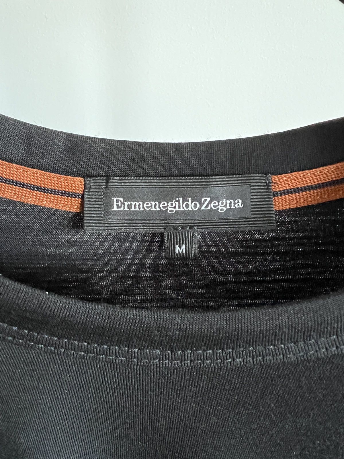 Ermenegildo Zegna Mainline 100% Wool Blank Black Tee Size US M / EU 48-50 / 2 - 2 Thumbnail