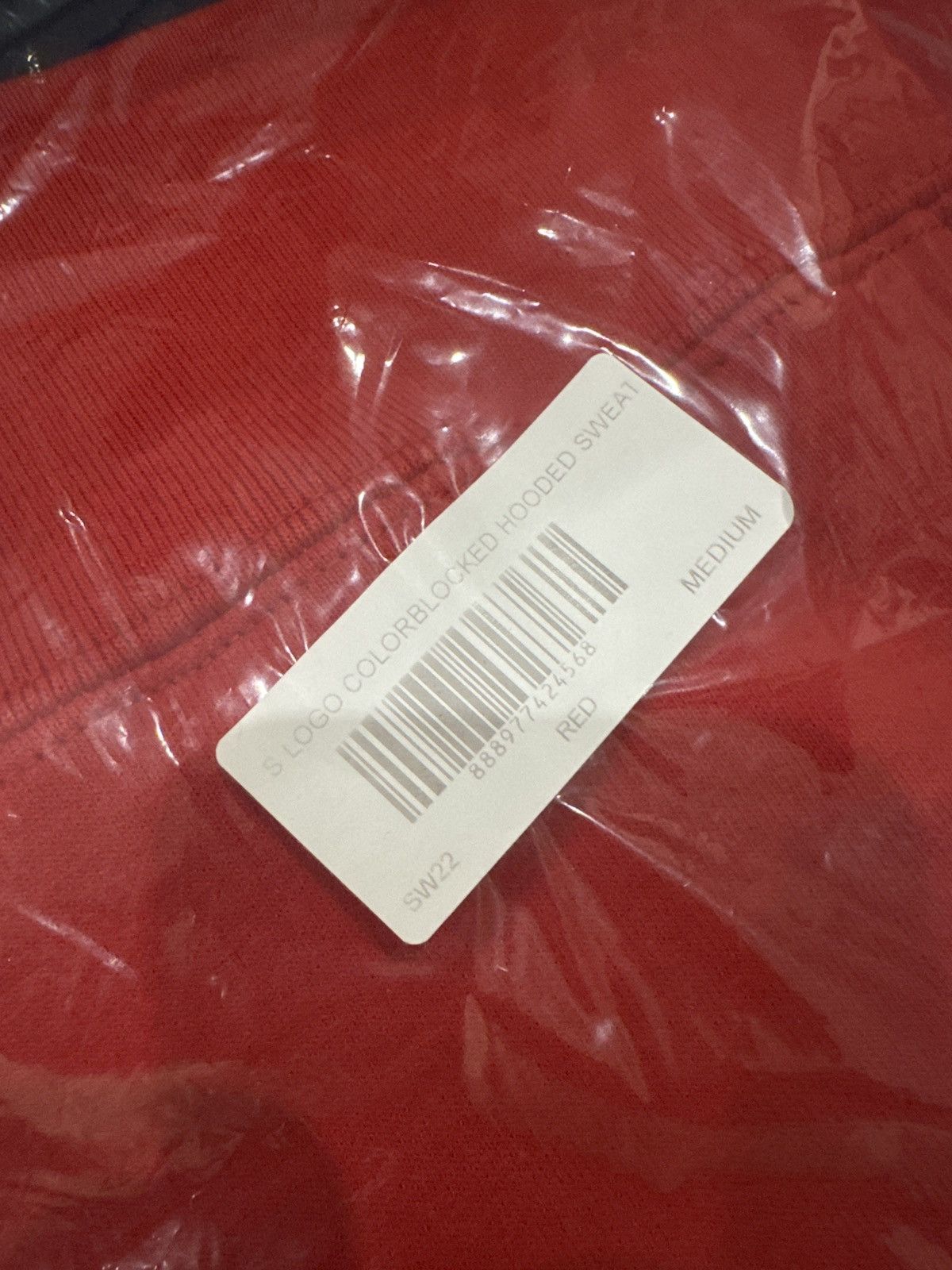 Supreme Supreme S Logo Colorblocked Hooded Sweatshirt Red size M Size US M / EU 48-50 / 2 - 5 Thumbnail