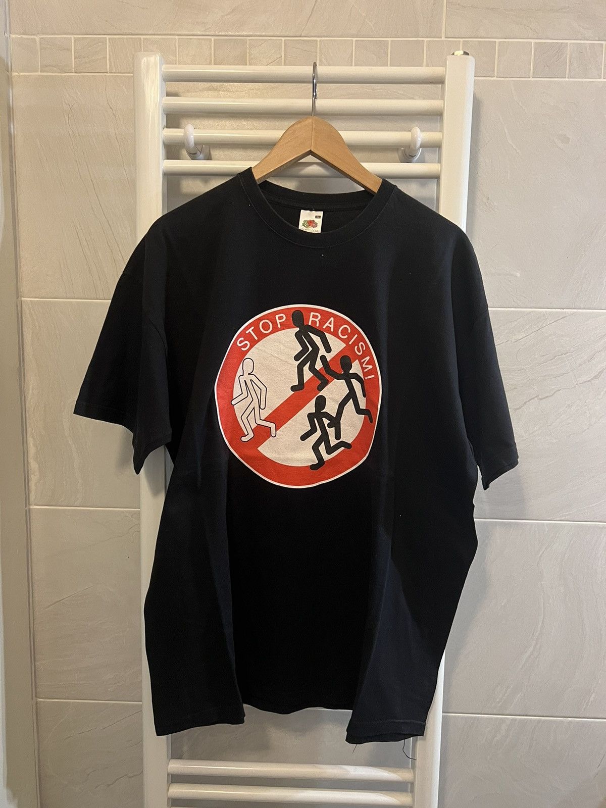 Band Tees × Vintage Vintage shirt punk “Stop Racism” crazy Size US L / EU 52-54 / 3 - 1 Thumbnail