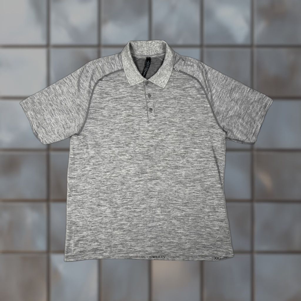 Lululemon Lululemon Mens 2XL XXL Gray Evolution Polo Performance Active Work Golf Shirt Short Sleeve Casual Modern Preppy Sport Beach Classic Colorful Golf Size US XXL / EU 58 / 5 - 1 Thumbnail